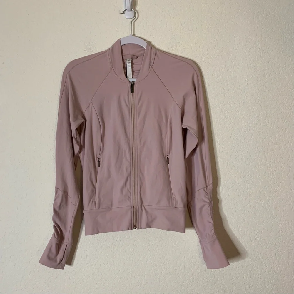 Lululemon womens pink the lab essential full zip jacket 6